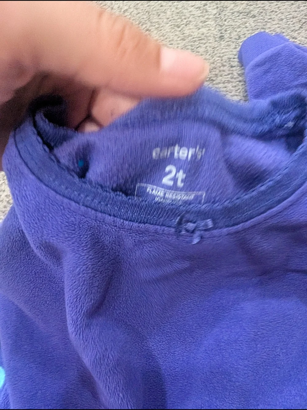 Carter's Purple Fleece Pajama Set with Deer & Bird Prints